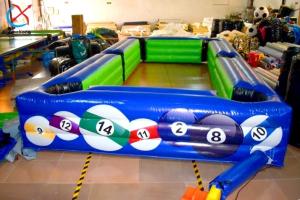 Quality Customized Inflatable Football Soccer Snooker Games Ball Pool Inflatable Billiards wholesale