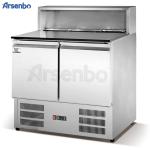 420L 210W Pizza Prep Refrigerator Makeline Table Stainless Steel
