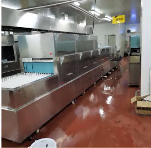 Quality Integrated Big Dishwasher Machine 380V Long lasting Dishwasher Flight Type wholesale