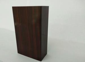 Quality Russet Wood Grain Aluminium Profiles , Stylish Design For Decorations Accessories wholesale