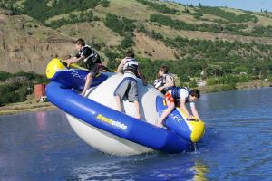 Quality Hot air Aquaglide Rockit Circular Inflatable Water Park Water Rocker wholesale