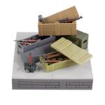 WW2 military war scene model accessories soldier weapon treatment material box