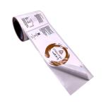 Printed Self Adhesive Labels Waterproof Beer Glass Bottle Label PP Material
