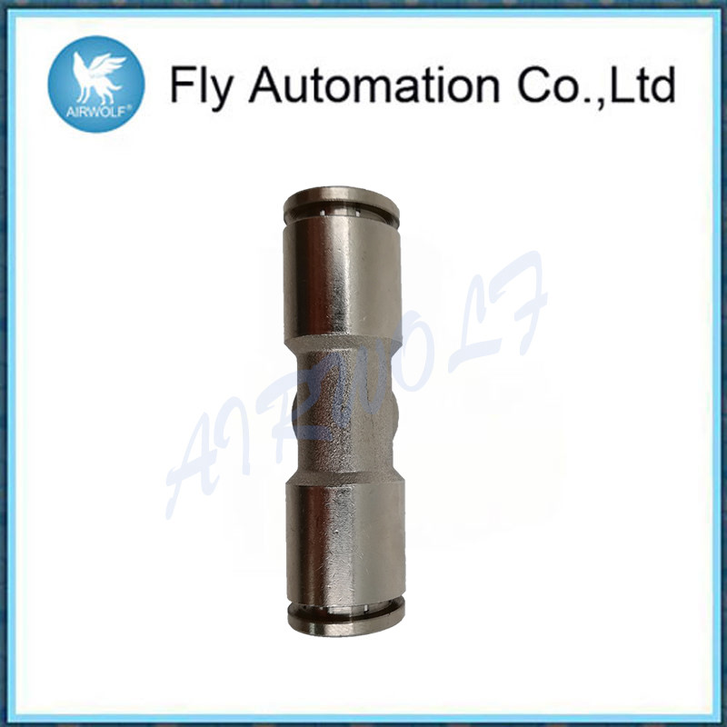 Three Connection Joint Pneumatic Tube Fittings Silvery Brass Tee Connector