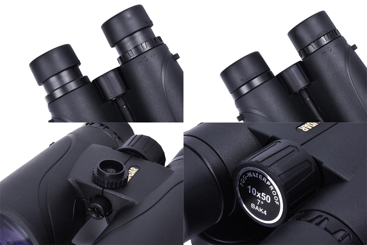 Outdoor Sports Binocular KANDAR 10x50 Waterproof and Anti-Fog with 50mm Objective Diameter