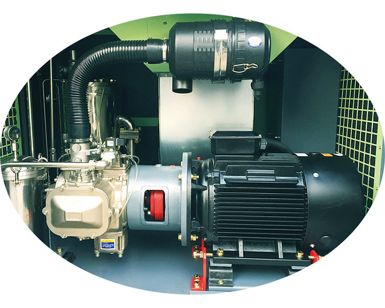 ASME 10Bar 11kw 1 Stage 15hp Oil Free Rotary Screw Air Compressor