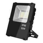 Aluminum+Tempered Glass Black housing 50w Driverless LED Flood light Housing