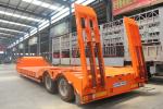 80-120 Tons Rated Load Low Loader Lowboy Truck Trailers for Equipment Transporta