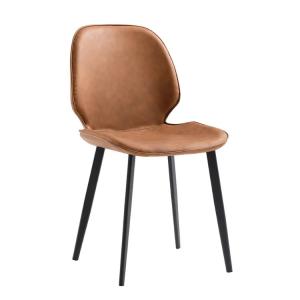 Quality 20.4 Inch Modern Leisure Chair Anti Scratch Leather Dining Chair wholesale