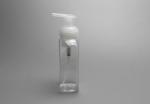 bubble pump head Plastic Hand washing liquid bottle of 300 ml in clear color