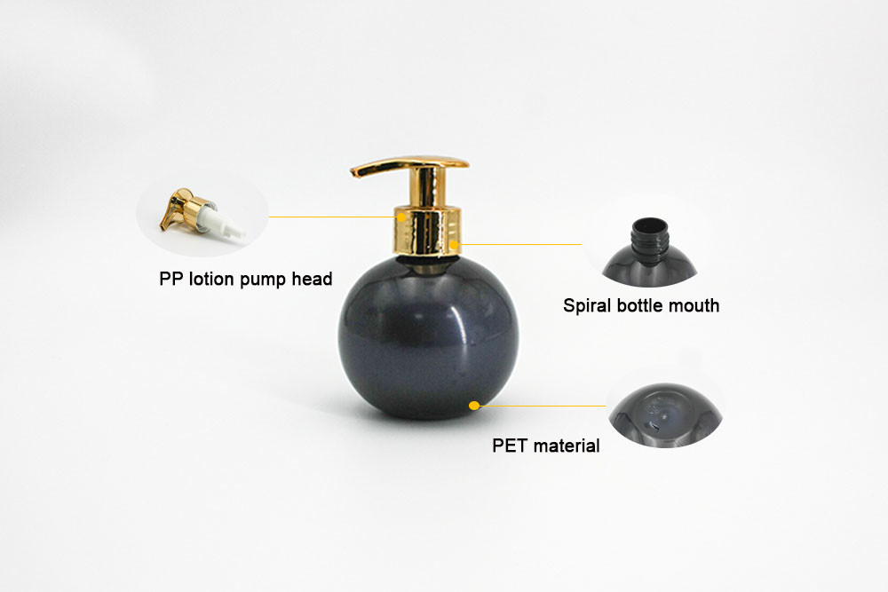 Gray Blue 24mm Bulb 180ml Empty Lotion Containers