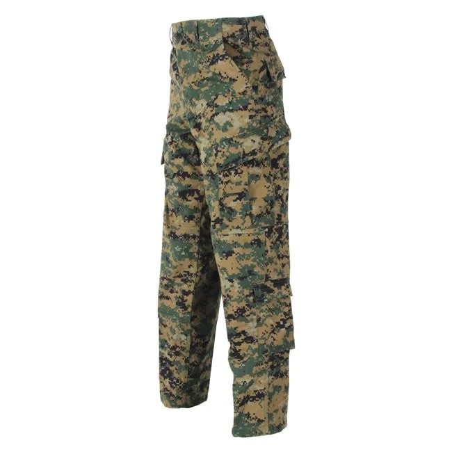 Men's 65% polyester / 35% cotton rip-stop customized color fabric ACU pants