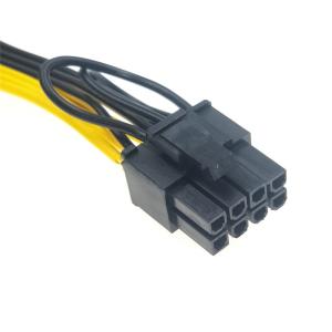 Quality PCIE 8p Asic Miner Parts 8 Pin Psu Cable 2 Port 18 AWG Wire wholesale
