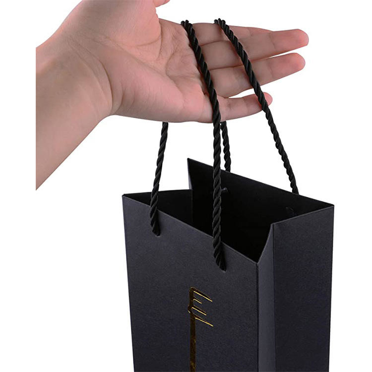 250gsm Stand Up Gusseted Paper Wine Bags Wine Bottle Bags Bulk