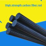 10mm Carbon Fiber Rods And Tubes Plain Twill Weave Dull Surface