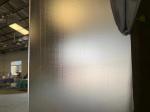 Frosted Acid Etched Tempered Glass Decreration Cross Wire Drawing