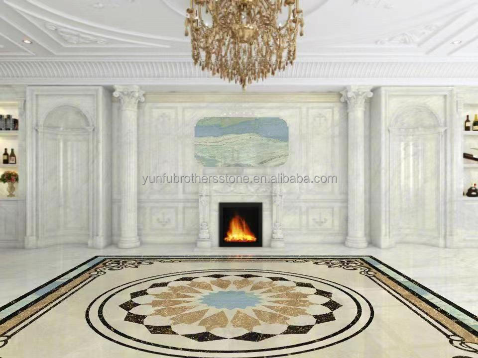 White Greek Marble Natural Stone Statue Frame Art Fireplace for Prestigious Property