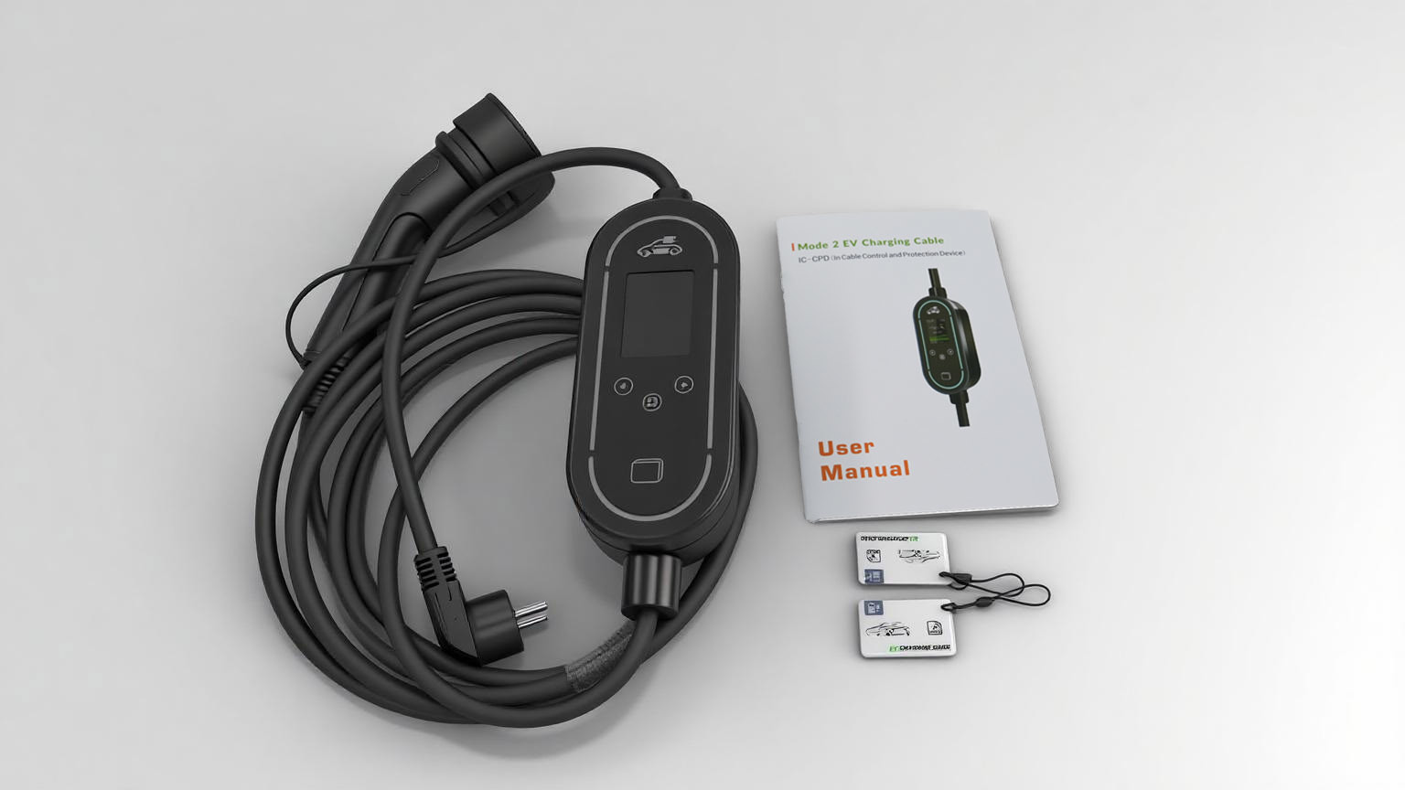 11KW Type2 EV Portable Charger with 2.4 inch Screen EV Portable Charger with APP Control