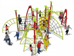 Quality 114mm Galavanized Steel Pipe Rope Climbing Net Frame Kids Park wholesale