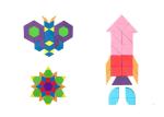 Magnetic Shapes Fridge Magnet Puzzle Non Toxic Water Resistance For Child