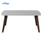 1600mm Black Ceramic Top Dining Table Customized Size With Wood Frame DT-1025