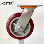 4inch 5inch 6inch 8inch Heavy Duty Industrial Roller Bearing PU Wheel with Steel