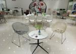 45cm 75cm Clear Acrylic Dining Chairs PC Polycarbonate
