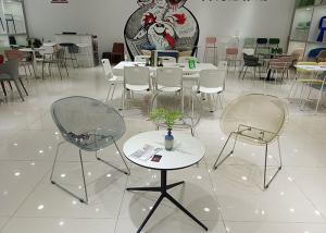 Quality 45cm 75cm Clear Acrylic Dining Chairs PC Polycarbonate wholesale