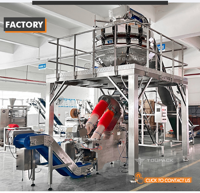 Dry Red Pepper Fruit And Vegetable Packaging Machine Net Bag Packaging Production Line
