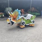 Custom Animatronic Dinosaur Ride On Natural Color for Theme Park