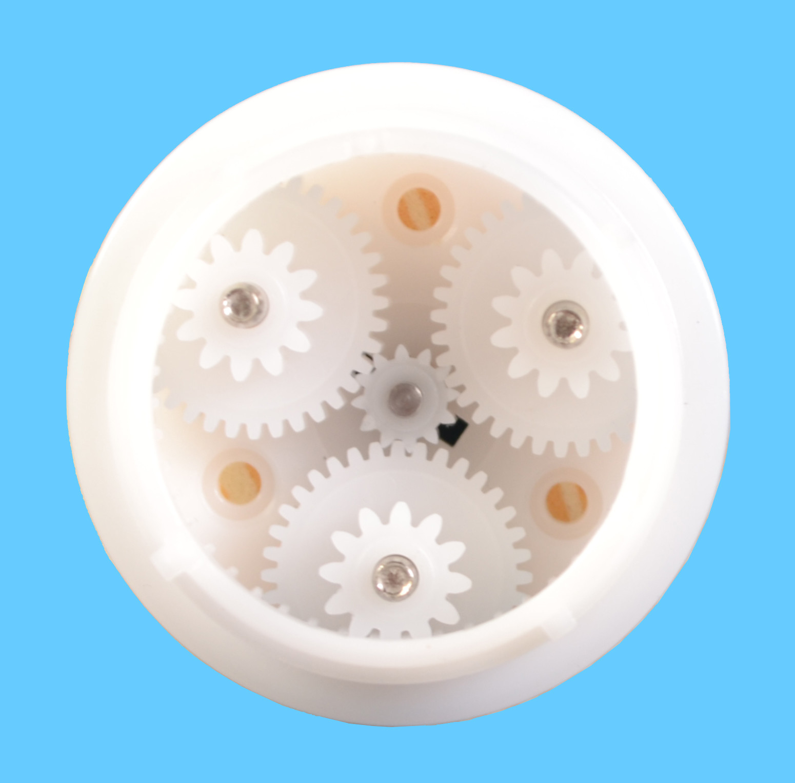 Automotive Injection Mold OEM ODM Parts Gear Motor Black , White