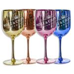 Ice Imperial Branded Wine Accessories Shiny Blue Plating Acrylic Champagne