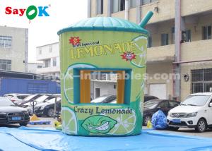 Quality Inflatable Outdoor ROHS Inflatable Air Tent , 5m Inflatable Lemonade Concession Stand Booth With Air Blower For Business wholesale