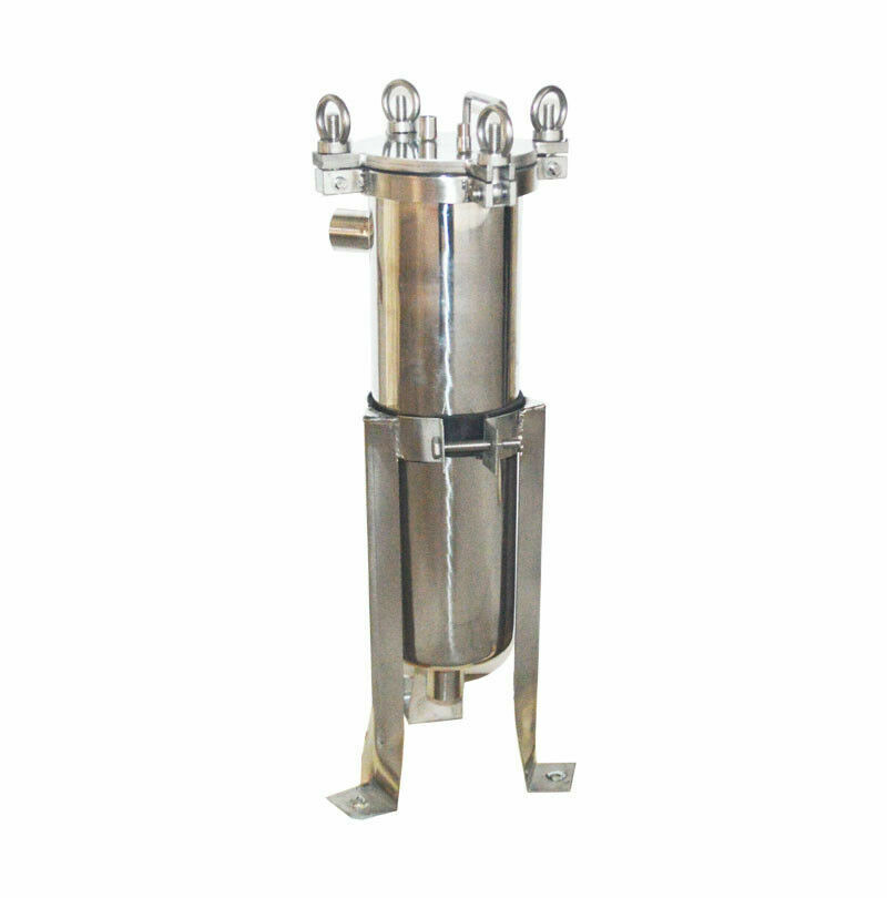 Stainless Steel 304 Industrial-Grade 4-Bag Filter Housing for Restaurant Weight 62KG