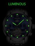 KINYUED High quality Tourbillon automatic mechanical movement stainless steel