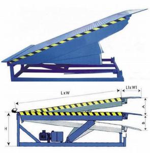China Customizable Lip Length Loading Dock Leveler With Electric Power Slope Lift Forklift on sale