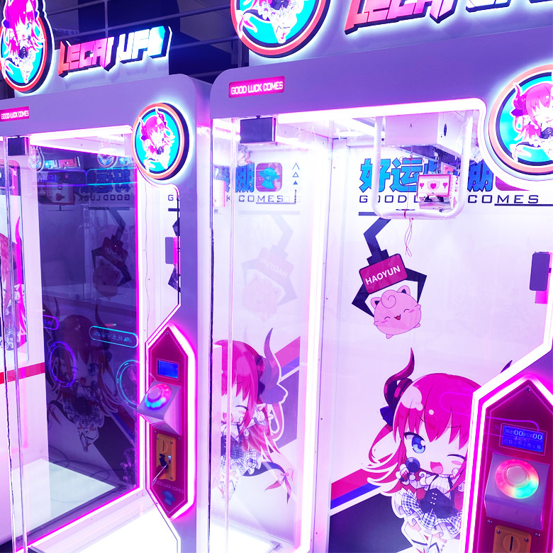 Customized Pink Date Win A Prize Cut Ur Prize Arcade Game Cut Machine For Sale