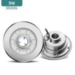 9W 24V IP68 Led Underwater Fountain Lights Monochromatic 750LM
