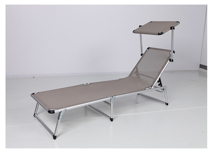 Customized Beach Foldable Sun Lounger With Aluminum Tube Material