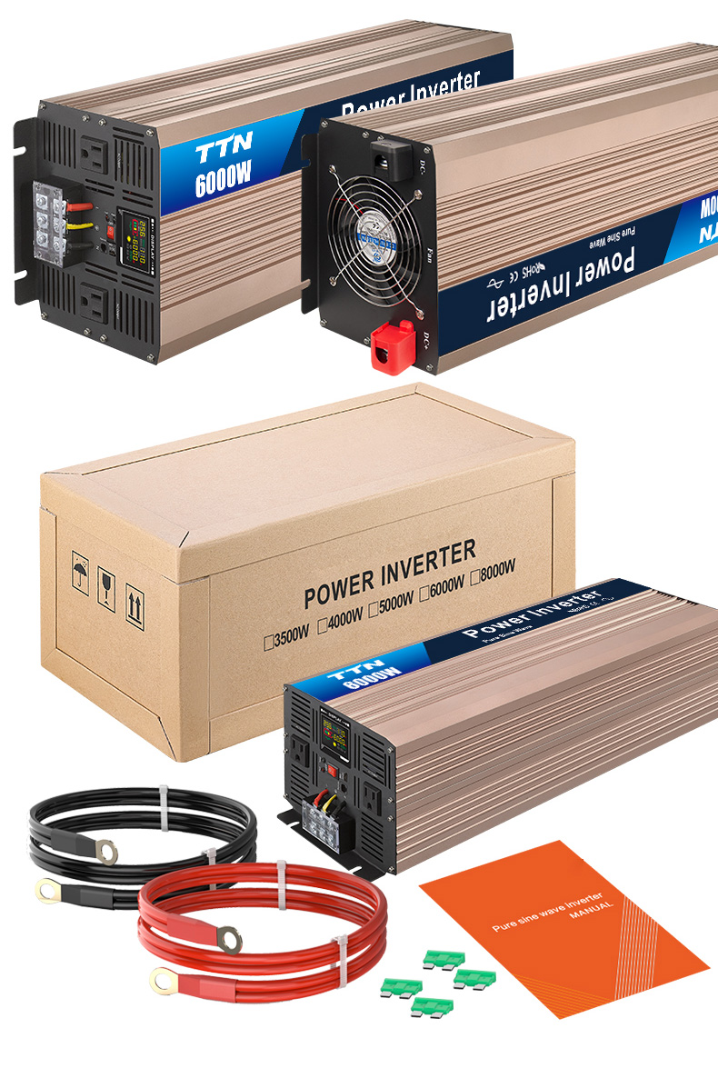 12v 24v DC To AC 110v 220v Power Inverter With AC Charger 500W 1000W 2000W