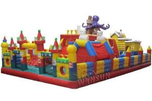 Quality Waterproof Inflatable Funland , Octopus Paradise Kids Inflatable Playground wholesale