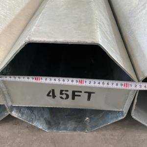 Quality 750KGF Q355B Electric Powerutility Pole Octagonal Hot Dip Galvanised Octagonal Pole wholesale
