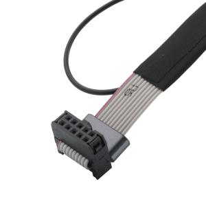Quality IDC FC-10P And TER M4 Pitch 1.27mm Ground Cable Connector With Ring Wire UL2651 28AWG Cable OEM/ODM wholesale