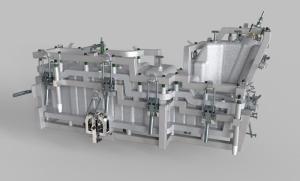 Quality 500L Fuel Plastic Tank Mold , Full Framework Heavy Clamps Rotomolding Molds wholesale