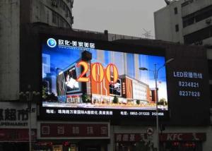 Quality P8mm Big Video Led Advertising Display Screen 384*128mm Environment Friendly wholesale
