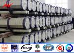 115KV 75Feet Tapered Round Steel Utility Power Poles / Galvanized Steel Pole