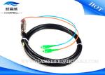 Armored Fiber Optic Pigtail Outdoor Waterproof 2 Core 6 Core SC PC Black