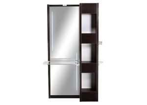 Quality 77 Inches Salon Styling Stations Single Side Mirror With Dryer Holder wholesale