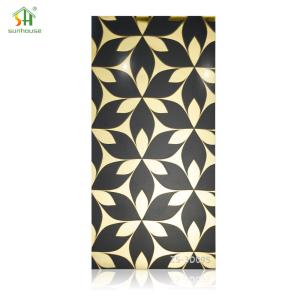 Quality 5D Custom Acrylic Wall Panels Marble Effect Wall Cladding 1220x2440mm wholesale