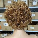 Ombre 27 Honey Blonde Pixie Short Curly Bob Wigs Human Hair Lace